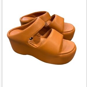 Simon Miller Orange Platform Sandals